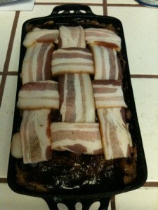 Creating the Bacon Weave Meatloaf recipe