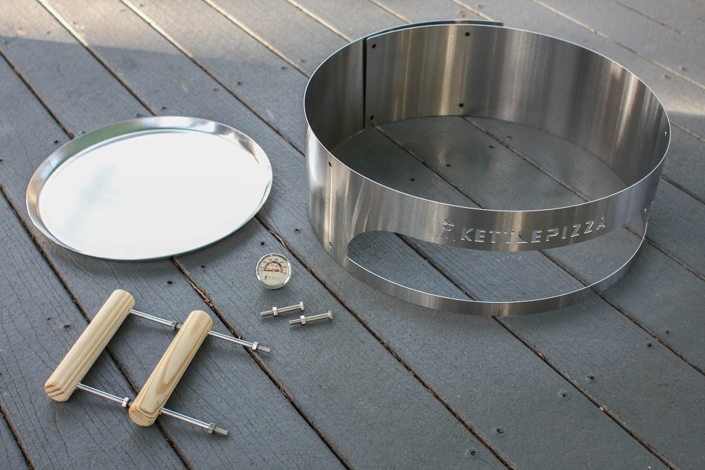 KettlePizza Basic - Wood Fired Pizza Oven Kit for 18.5 and 22.5 inch Kettle Grills