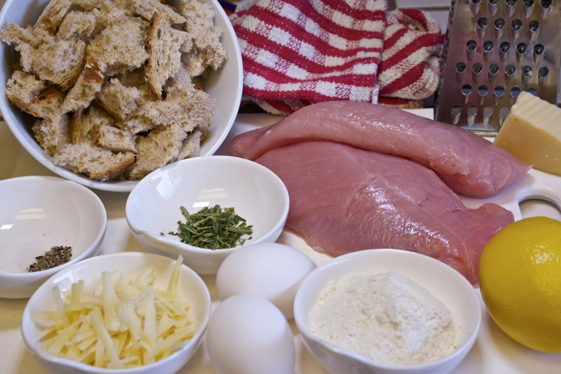 Parmesan-Breaded Turkey Cutlets Ingredients