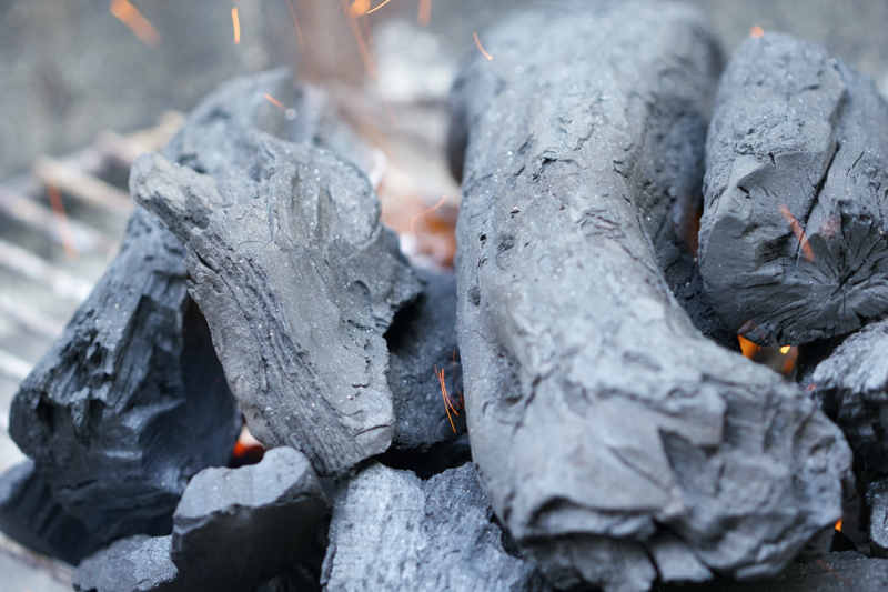 All-natural mesquite lump charcoal