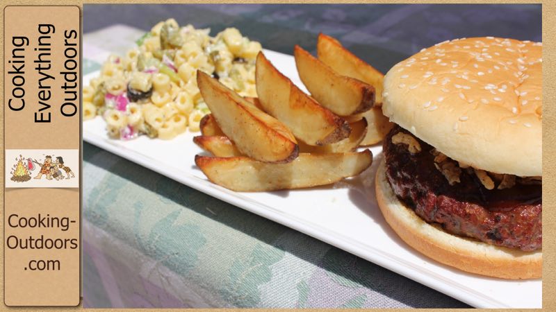 Cedar Plank Grilled BBQ Hamburgers Video