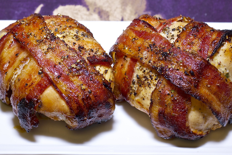 How to make Grilled Bacon-Wrapped Chicken Recipe | Cooking-Outdoors.com | Gary House
