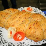 Roasted Red Pepper and Parmesan Cheese Bread