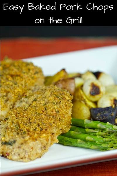 Easy Baked Pork Chops on the Grill