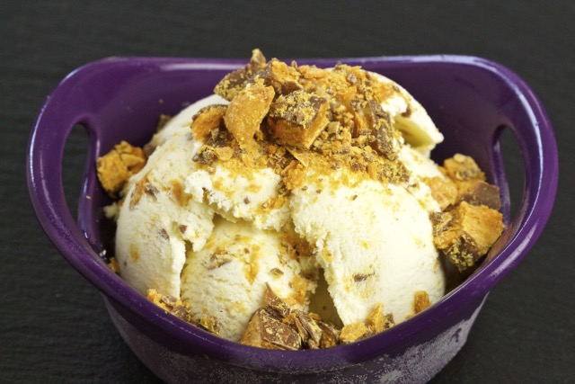 Homemade Butterfinger Vanilla Ice Cream Recipe