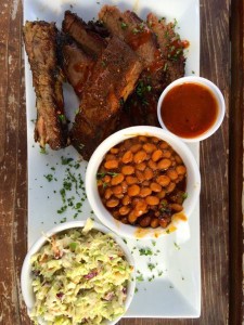 Sonney's BBQ Shack - BBQ ribs brisket BBQ beans and Cole slaw | Cooking-Outdoors.com | Traveling 4 Food | Gary House