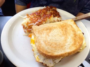 The Red Hut Cafe - Breakfast sandwhich | Cooking-Outdoors.com | Traveling 4 Food | Gary House