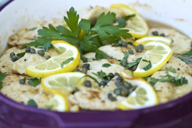 chicken piccata light without dredging