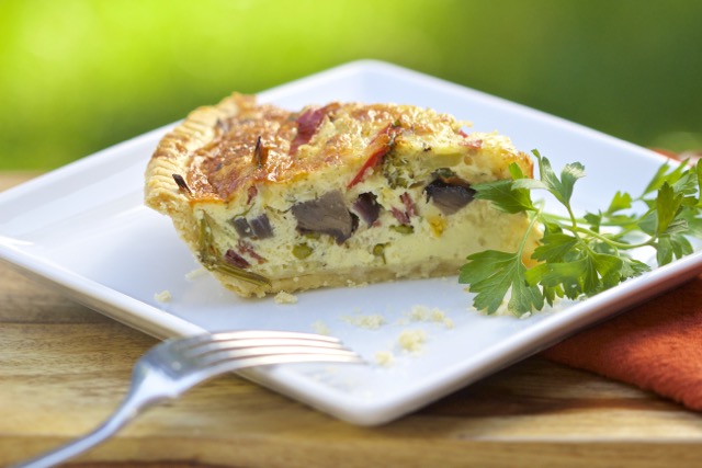Grilled Vegetable Quiche with Capocollo Salumi | Cooking-Outdoors.com | Gary House