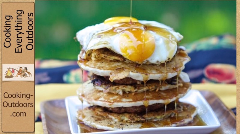 Island Grillstone Stacker Breakfast Video | Cooking-Outdoors.com | Gary House
