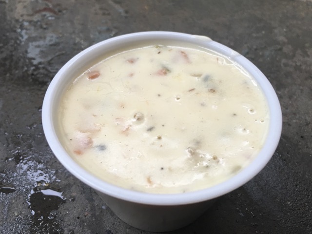 Clam Chowder Sample | Traveling 4 Food | Gary House