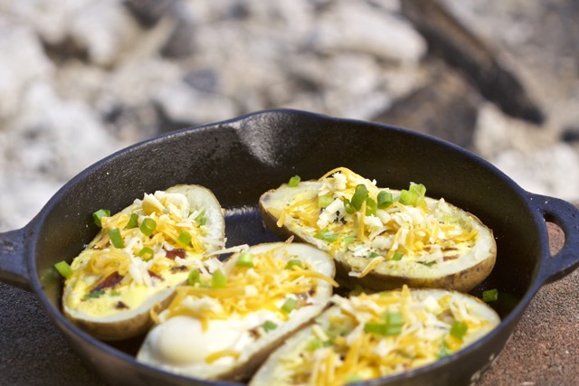Easy Camp Breakfast Potato Boats Recipe