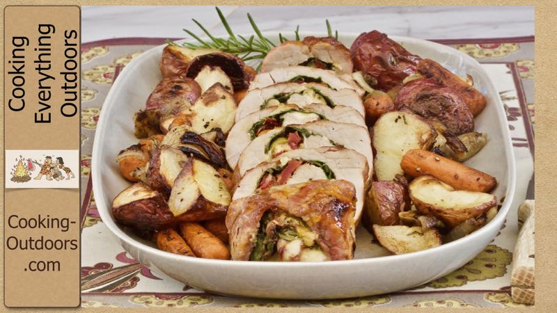 Grilled Stuffed Pork Tenderloin with Apricot Preserves | Cooking-Outdoors.com | Gary House