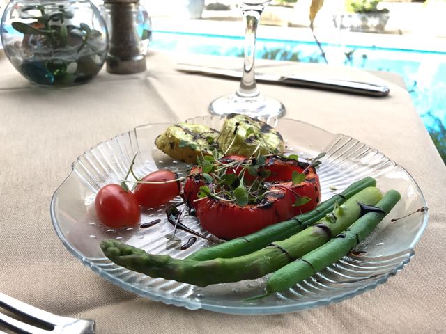 Grilled vegetable plate at Anton & Michel's | NevertoOldtoTravel.com | Gary House